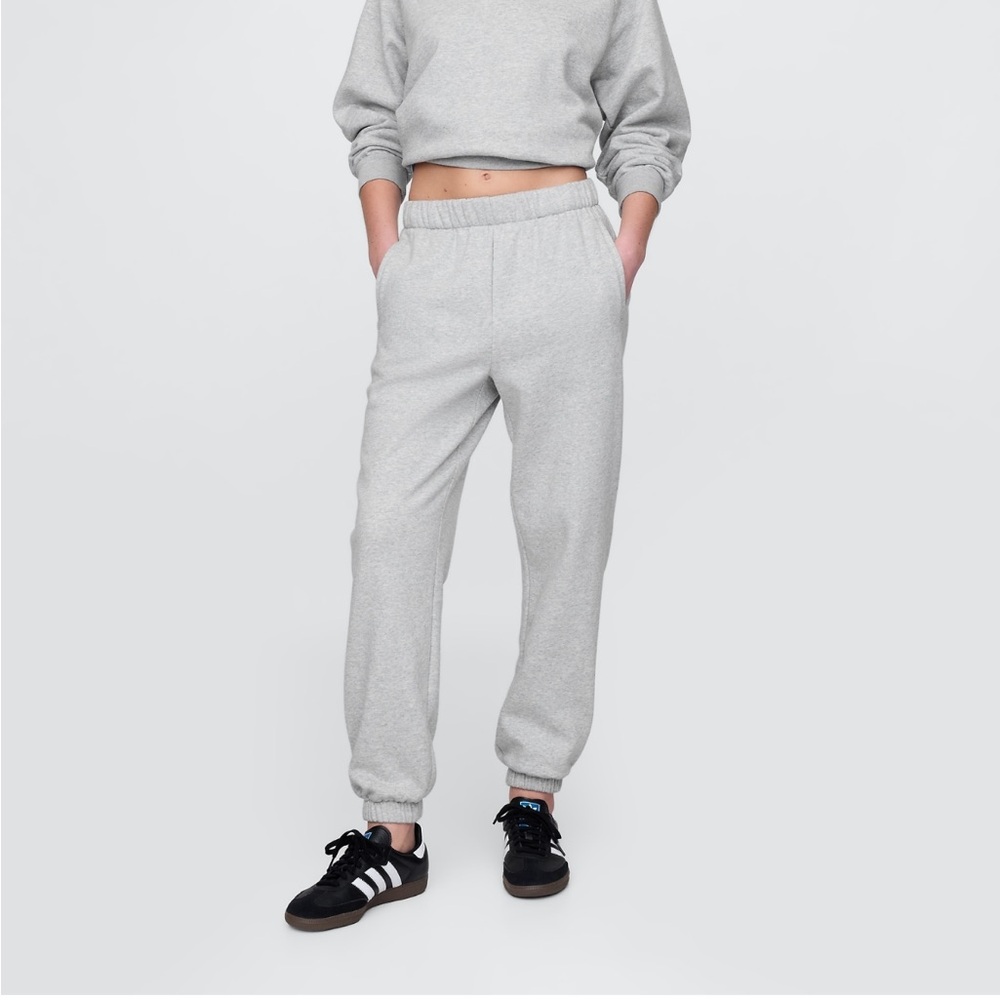 GAP Heather Gray Joggers High Rise VintageSoft Relaxed Joggers Size medium tall